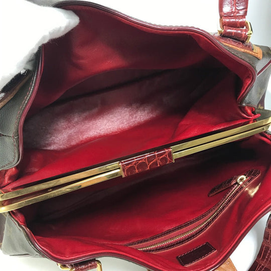 LOUIS VUITTON Shoulder Bag M95580 canvas Red Monogram Mirage Greet Purse Women Used Authentic