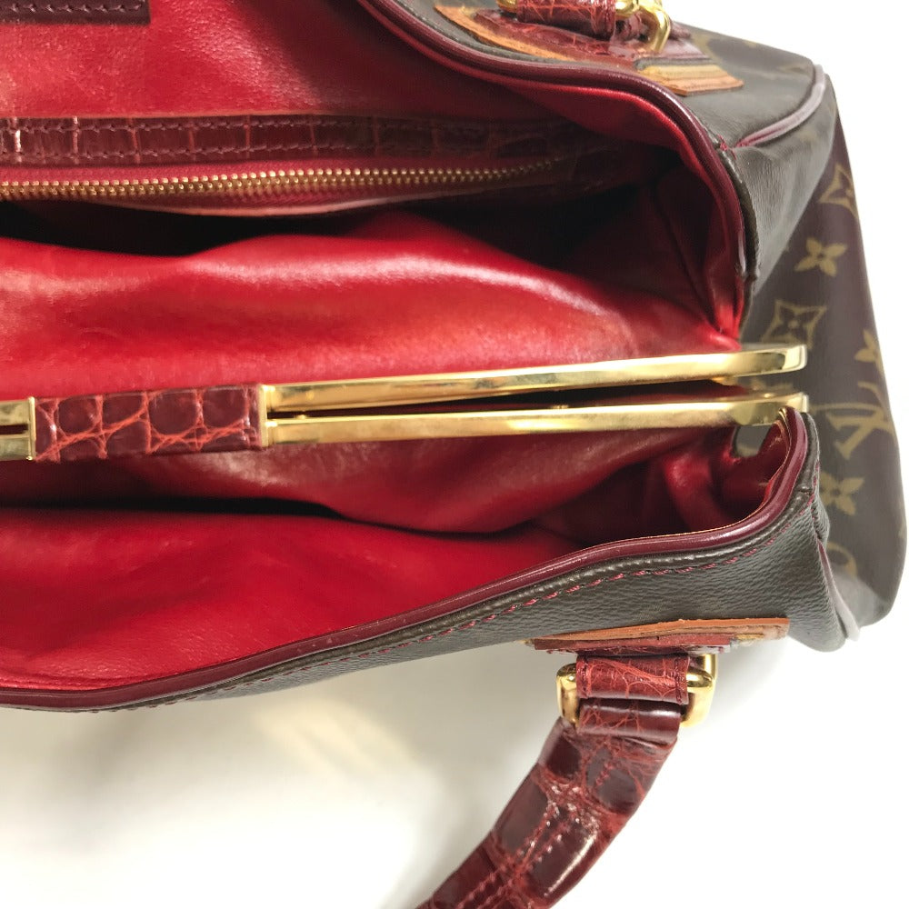 LOUIS VUITTON Shoulder Bag M95580 canvas Red Monogram Mirage Greet Purse Women Used Authentic