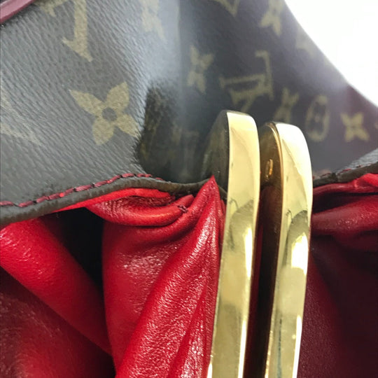 LOUIS VUITTON Shoulder Bag M95580 canvas Red Monogram Mirage Greet Purse Women Used Authentic