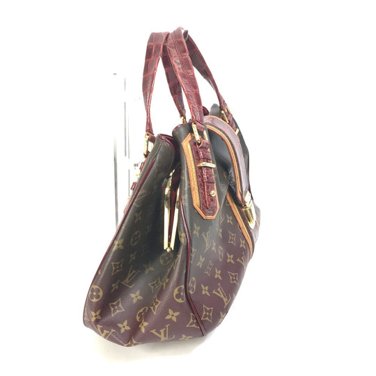 LOUIS VUITTON Shoulder Bag M95580 canvas Red Monogram Mirage Greet Purse Women Used Authentic