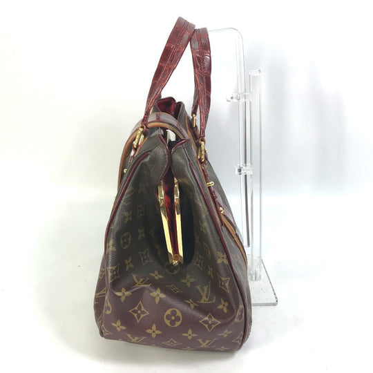 LOUIS VUITTON Shoulder Bag M95580 canvas Red Monogram Mirage Greet Purse Women Used Authentic