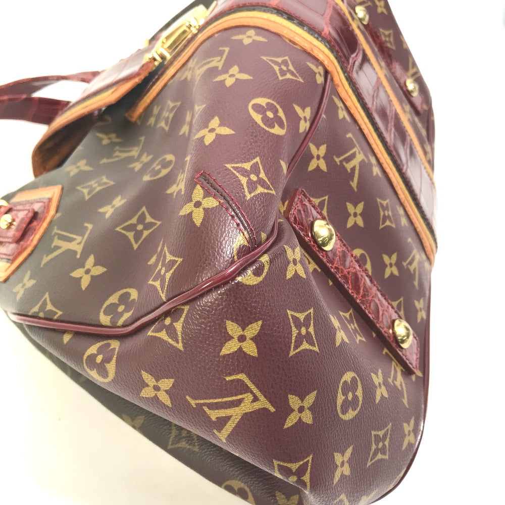 LOUIS VUITTON Shoulder Bag M95580 canvas Red Monogram Mirage Greet Purse Women Used Authentic
