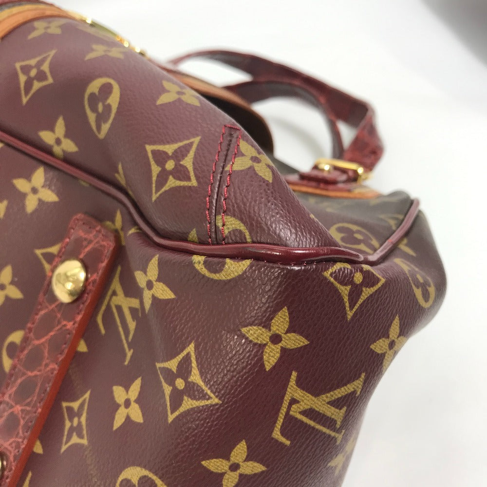 LOUIS VUITTON Shoulder Bag M95580 canvas Red Monogram Mirage Greet Purse Women Used Authentic