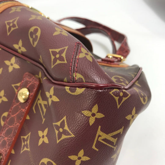 LOUIS VUITTON Shoulder Bag M95580 canvas Red Monogram Mirage Greet Purse Women Used Authentic