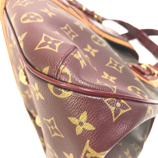LOUIS VUITTON Shoulder Bag M95580 canvas Red Monogram Mirage Greet Purse Women Used Authentic