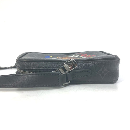 LOUIS VUITTON Shoulder Bag M45928 Monogram Eclipse Canvas black Monogram Eclipse DanubePPM mens Used Authentic