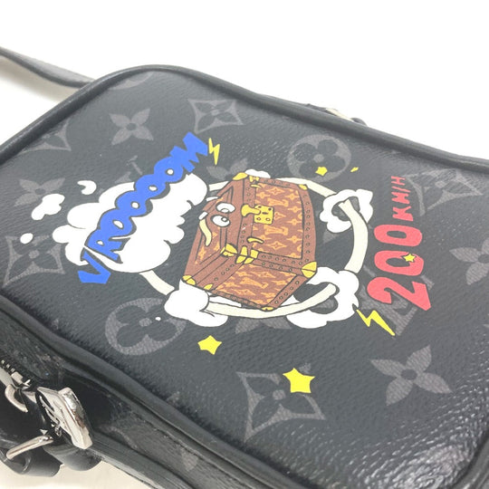 LOUIS VUITTON Shoulder Bag M45928 Monogram Eclipse Canvas black Monogram Eclipse DanubePPM mens Used Authentic