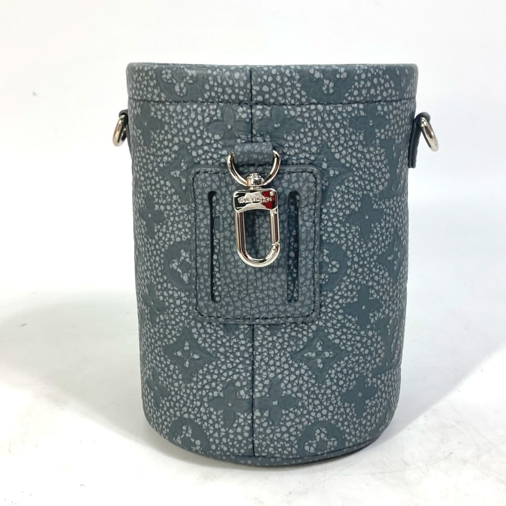 LOUIS VUITTON Shoulder Bag M81572 Taurillon Clemence Leather gray Taurillon Clemence Climbing Chalk Pouch mens Used Authentic