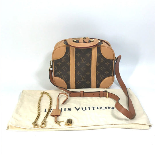 LOUIS VUITTON Boston Duffel bag M44581 Monogram canvas Brown Monogram Crossbody Chain Varisette PM Women Used Authentic