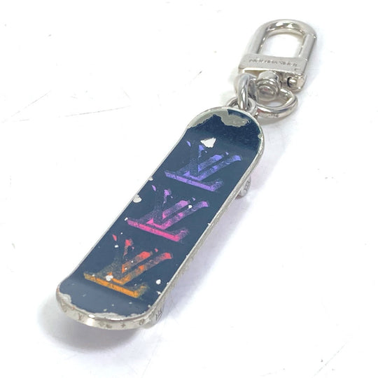 LOUIS VUITTON key ring MP3269 metal black skateboard bijou sack skateboard mens Used Authentic