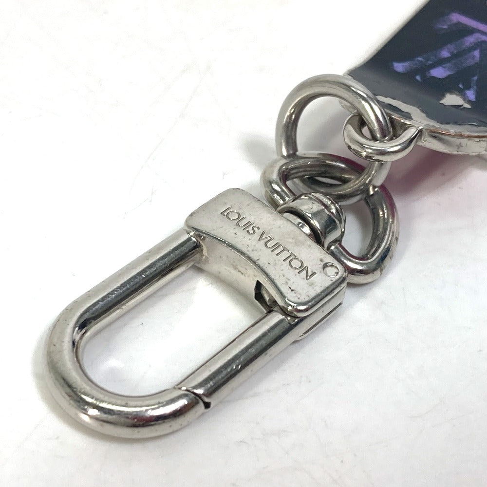 LOUIS VUITTON key ring MP3269 metal black skateboard bijou sack skateboard mens Used Authentic