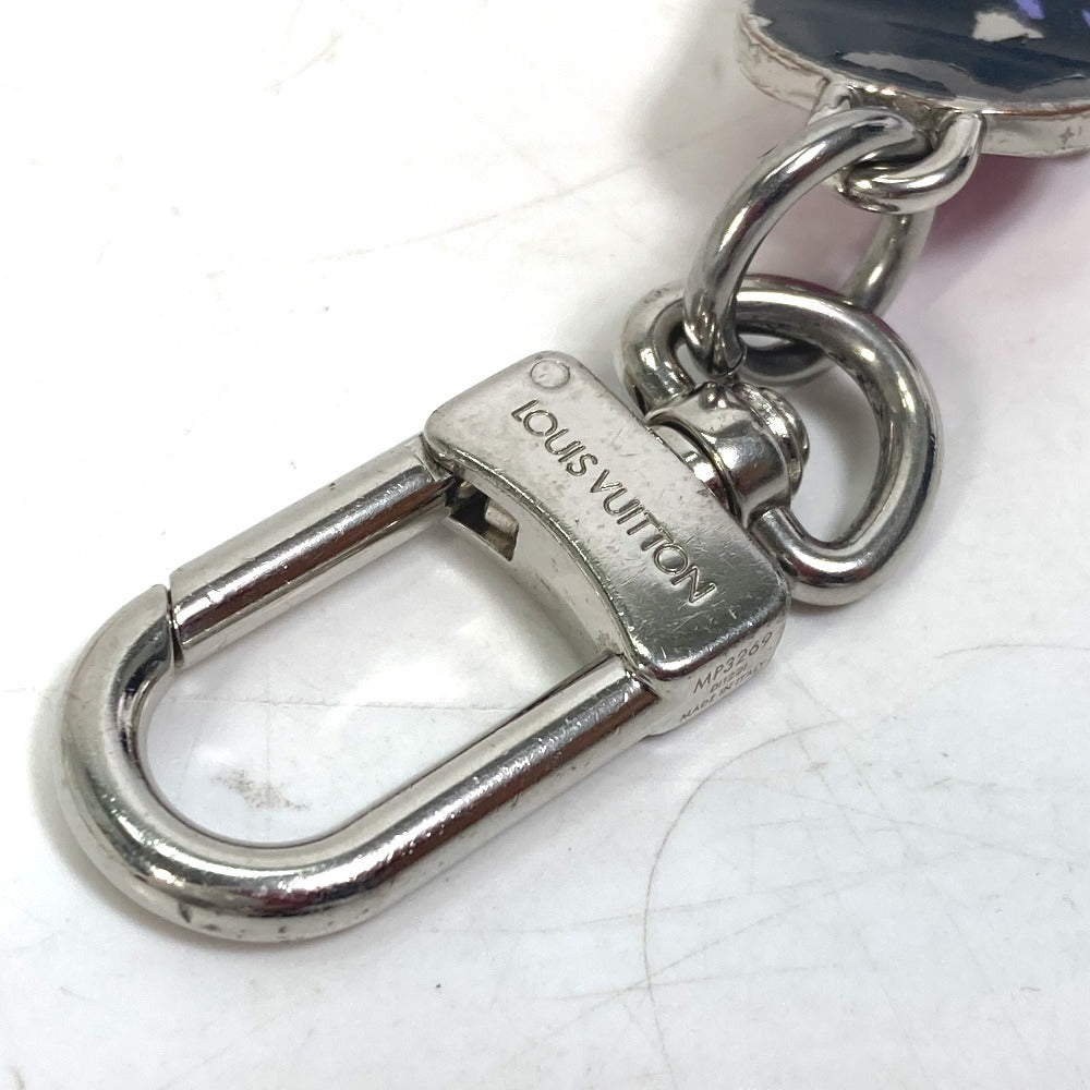 LOUIS VUITTON key ring MP3269 metal black skateboard bijou sack skateboard mens Used Authentic