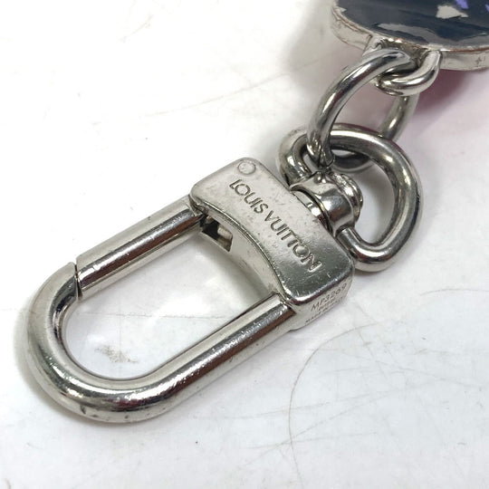 LOUIS VUITTON key ring MP3269 metal black skateboard bijou sack skateboard mens Used Authentic