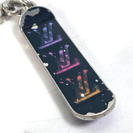 LOUIS VUITTON key ring MP3269 metal black skateboard bijou sack skateboard mens Used Authentic