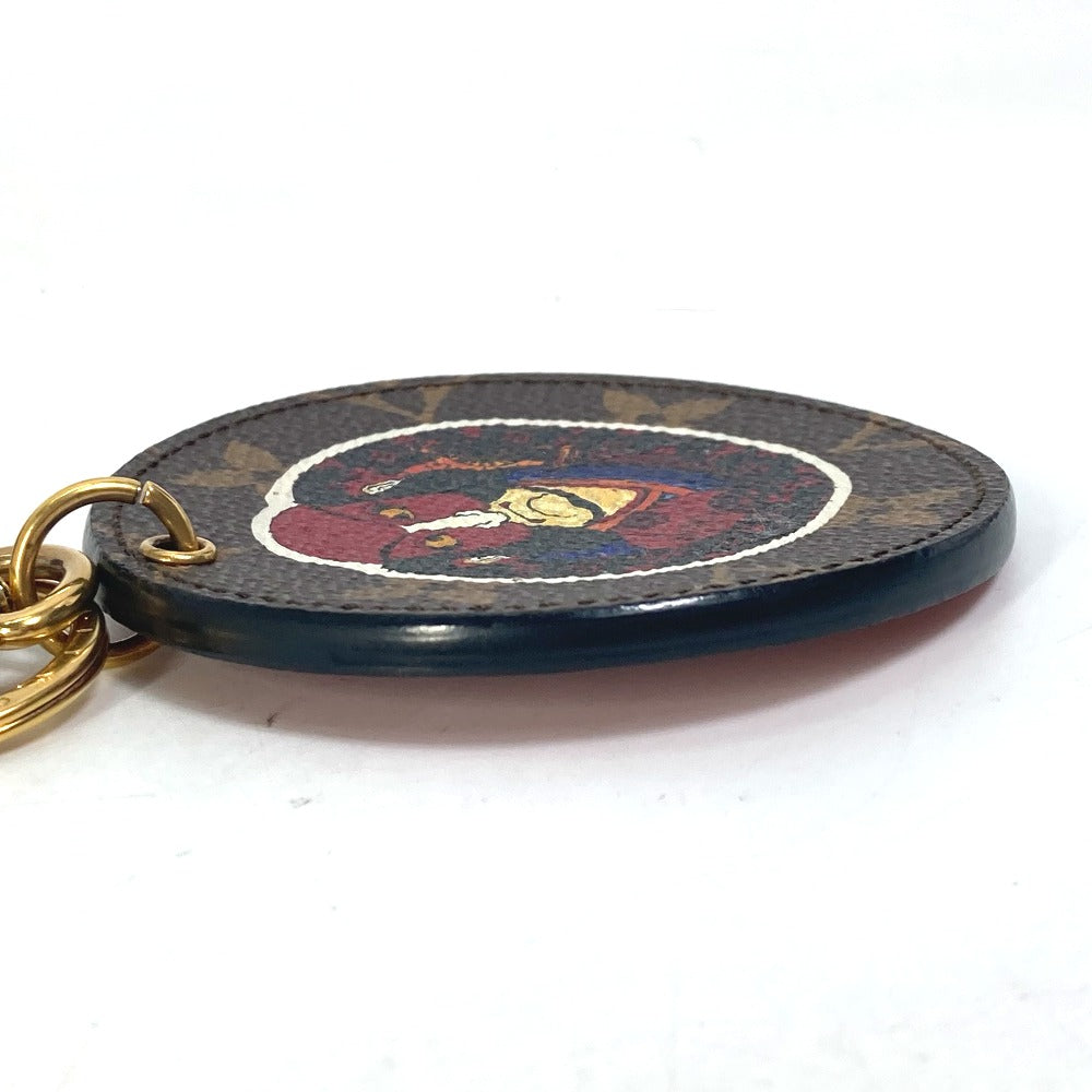 LOUIS VUITTON key ring MP1949 Monogram canvas Brown Monogram Kansai Yamamoto Kabuki Tatsuma Portocray Illustre Women Used Authentic