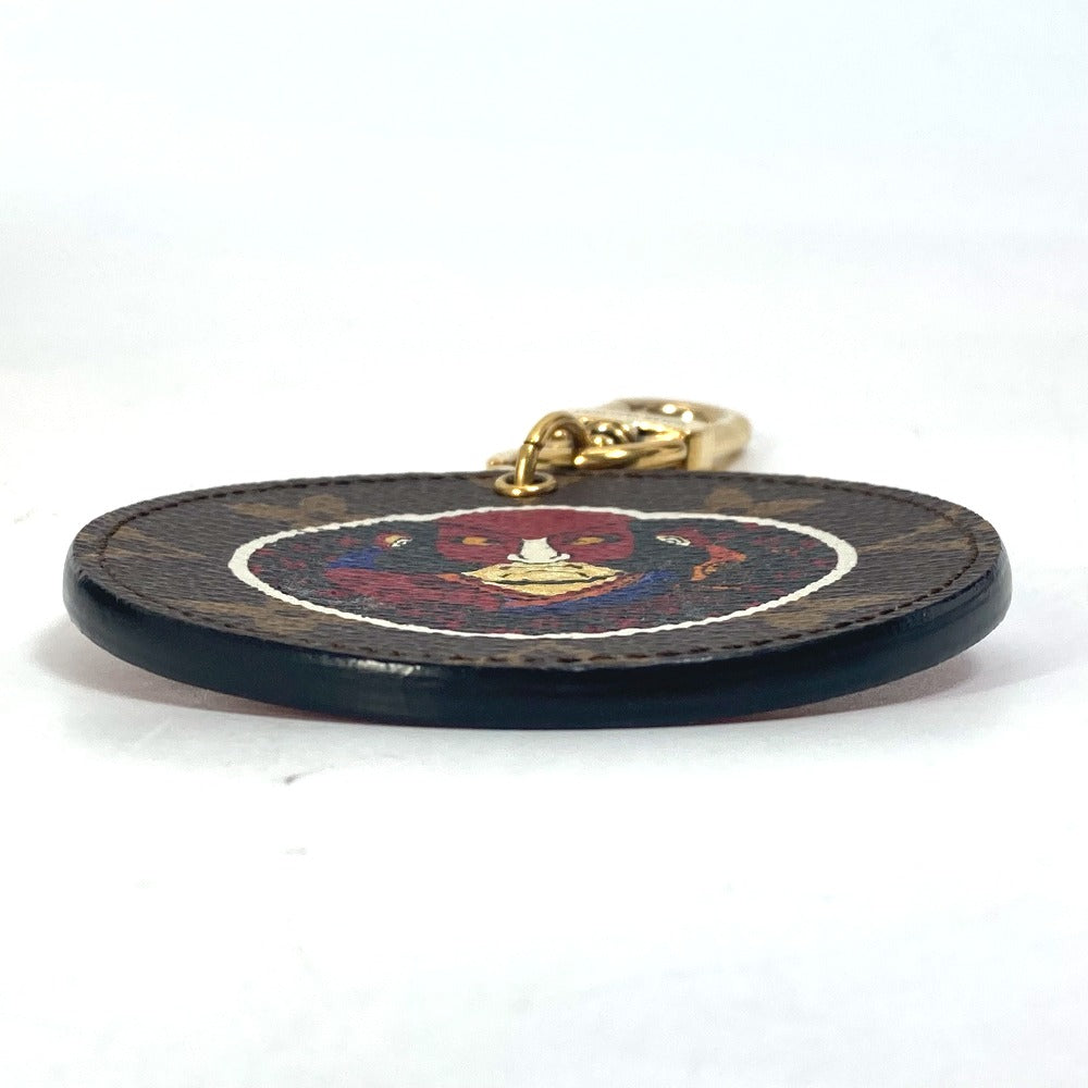 LOUIS VUITTON key ring MP1949 Monogram canvas Brown Monogram Kansai Yamamoto Kabuki Tatsuma Portocray Illustre Women Used Authentic