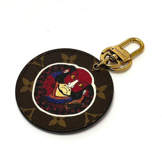LOUIS VUITTON key ring MP1949 Monogram canvas Brown Monogram Kansai Yamamoto Porto Cray Rustre Women Used Authentic