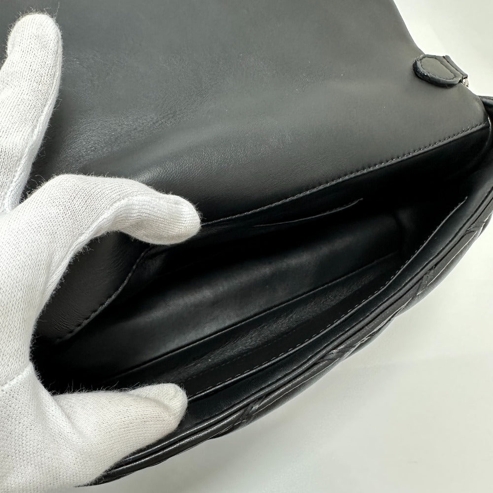LOUIS VUITTON Shoulder Bag M50216 leather black quilting Martage Women Used Authentic
