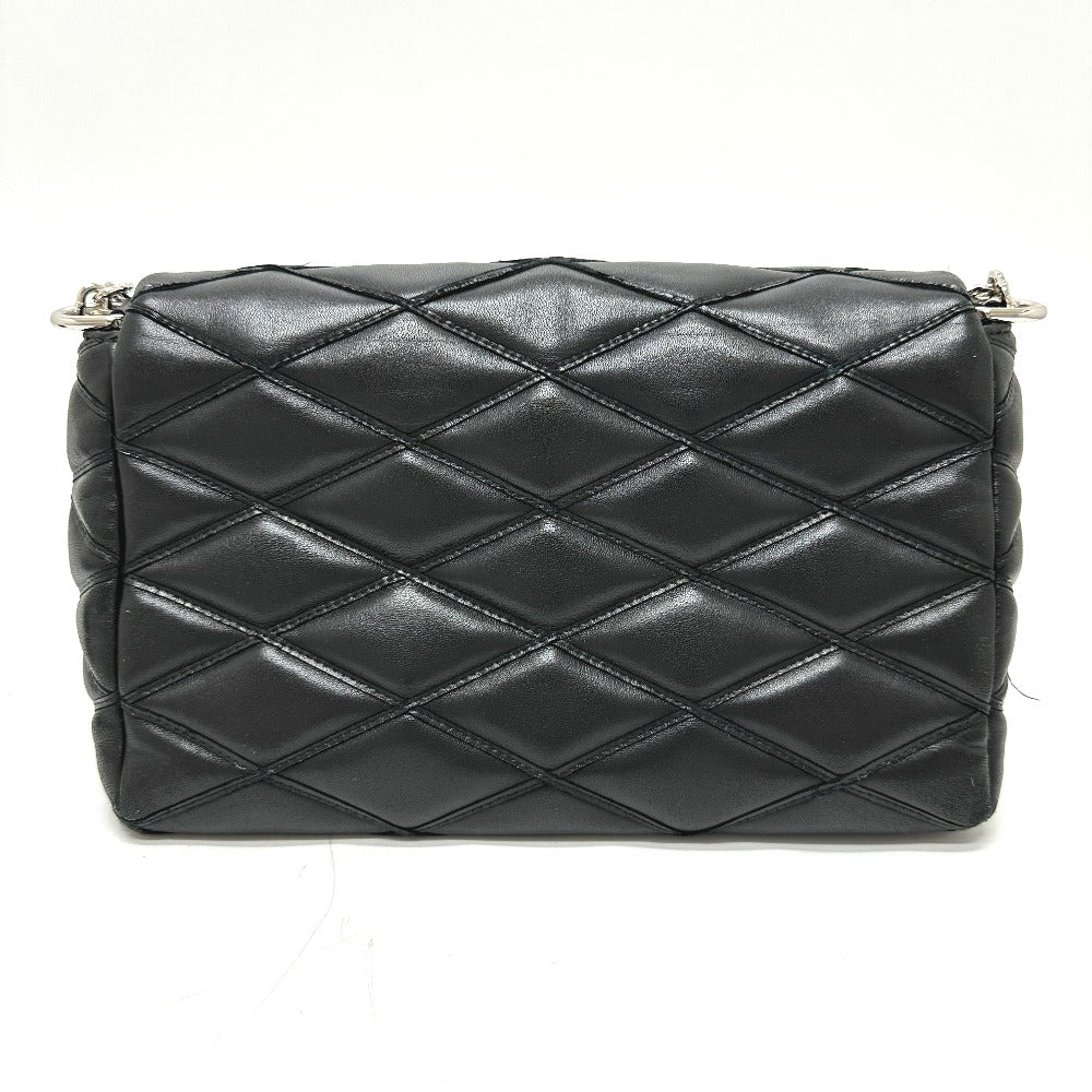 LOUIS VUITTON Shoulder Bag M50216 leather black quilting Martage Women Used Authentic