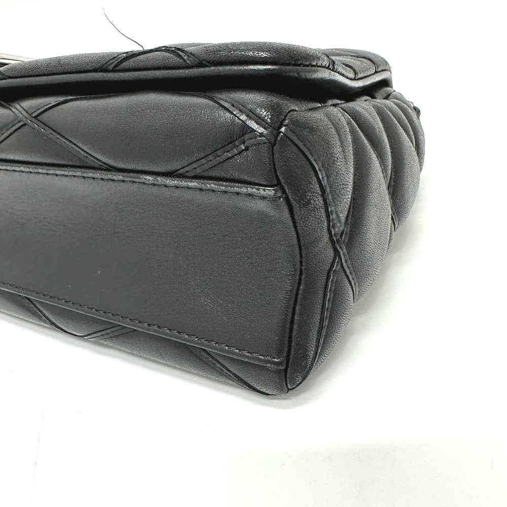 LOUIS VUITTON Shoulder Bag M50216 leather black quilting Martage Women Used Authentic
