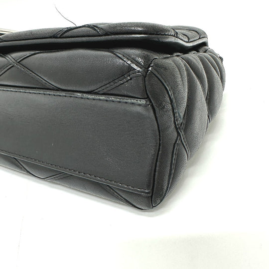 LOUIS VUITTON Shoulder Bag M50216 leather black quilting Martage Women Used Authentic