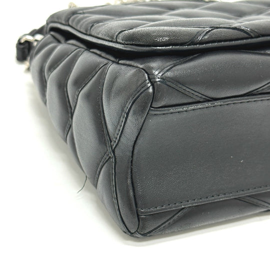 LOUIS VUITTON Shoulder Bag M50216 leather black quilting Martage Women Used Authentic