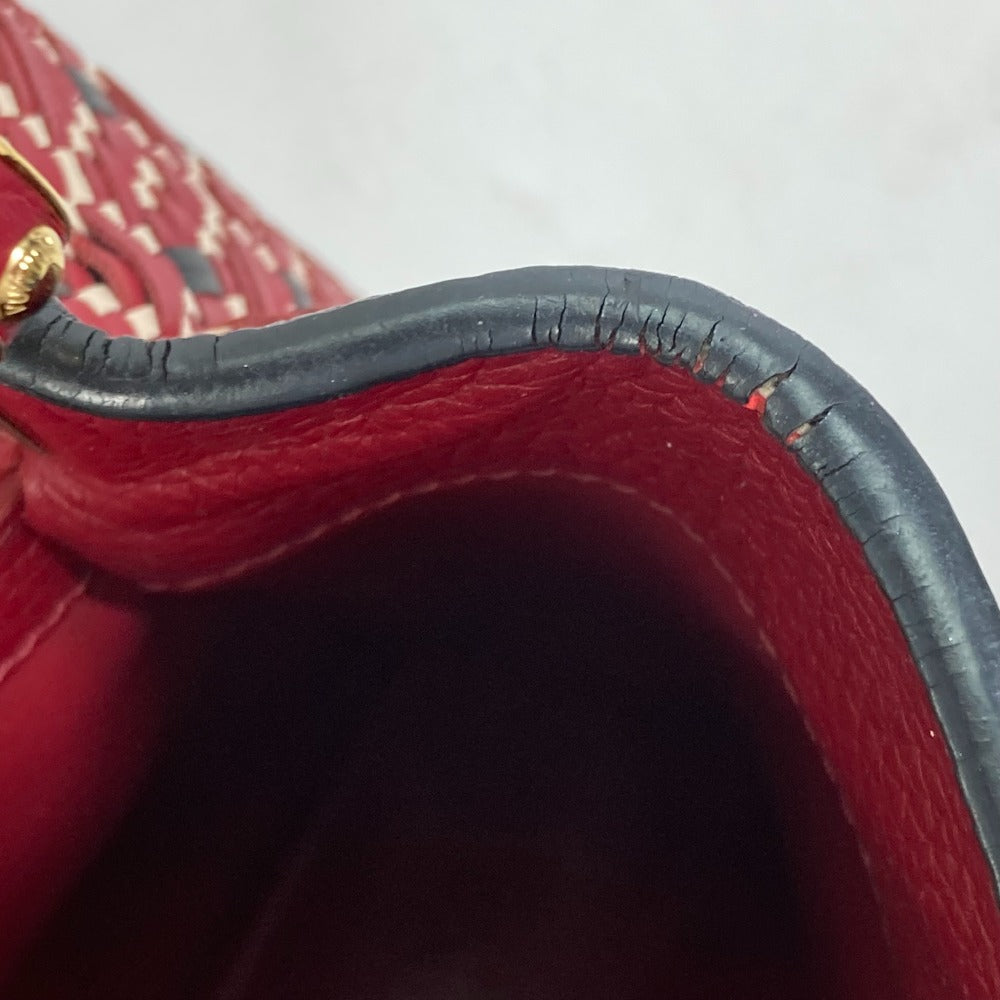 LOUIS VUITTON Handbag M42926 leather Red Plating LV signature Capusine PM