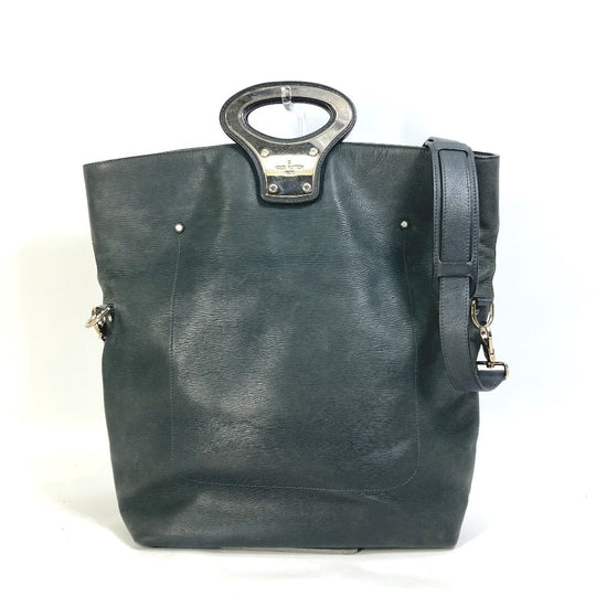 LOUIS VUITTON Shoulder Bag leather black Men's runway limited Cuir Epi NS mens Used Authentic