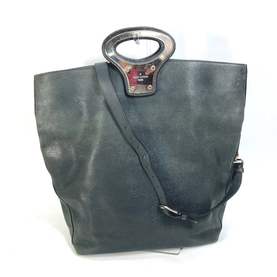 LOUIS VUITTON Shoulder Bag leather black Men's runway limited Cuir Epi NS mens Used Authentic