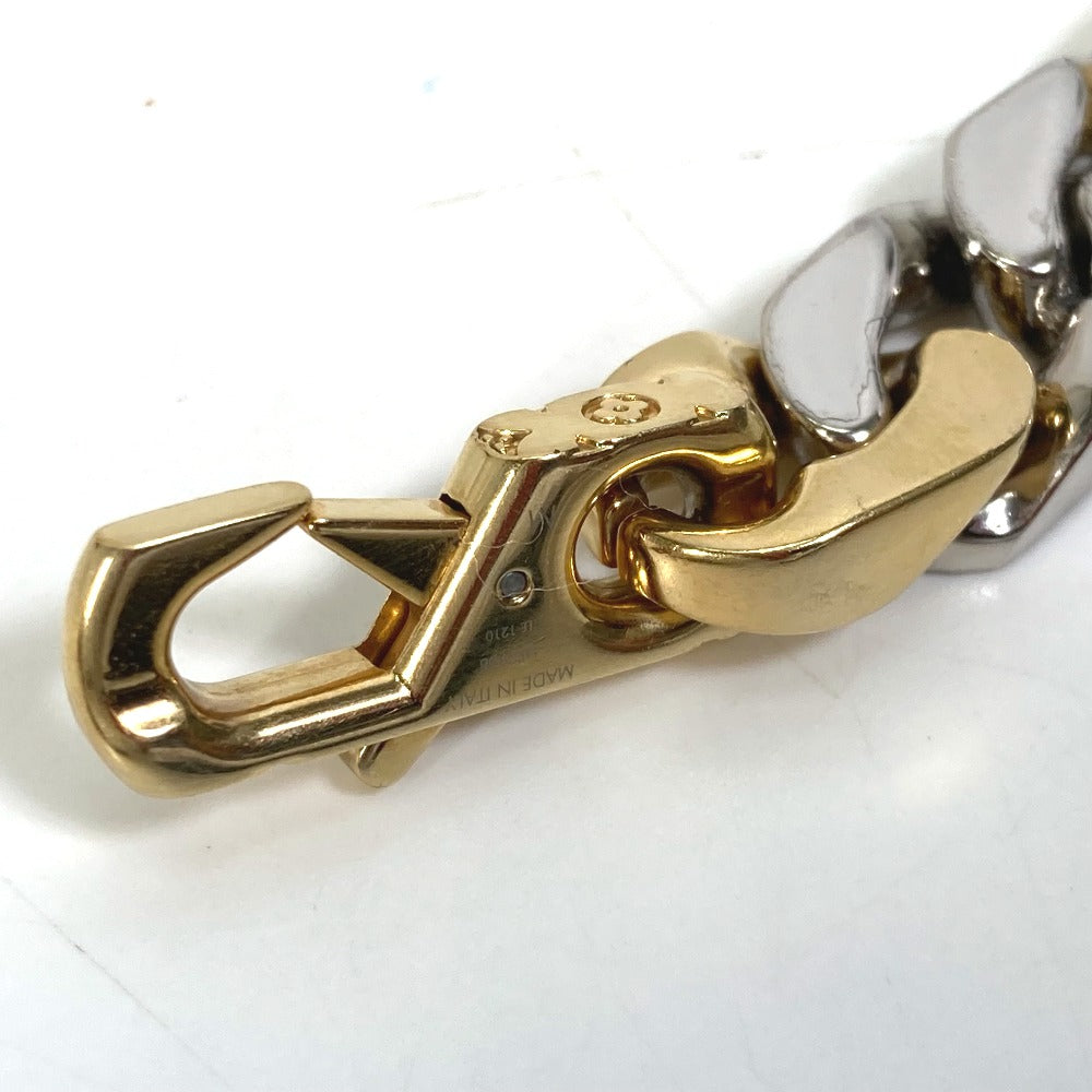 LOUIS VUITTON bracelet MP2968 metal gold accessories rhinestones Brass le LV mix Chain mens Used Authentic