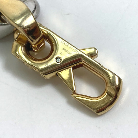 LOUIS VUITTON bracelet MP2968 metal gold accessories rhinestones Brass le LV mix Chain mens Used Authentic