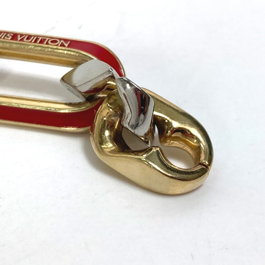 LOUIS VUITTON bracelet MP2968 metal gold accessories rhinestones Brass le LV mix Chain mens Used Authentic