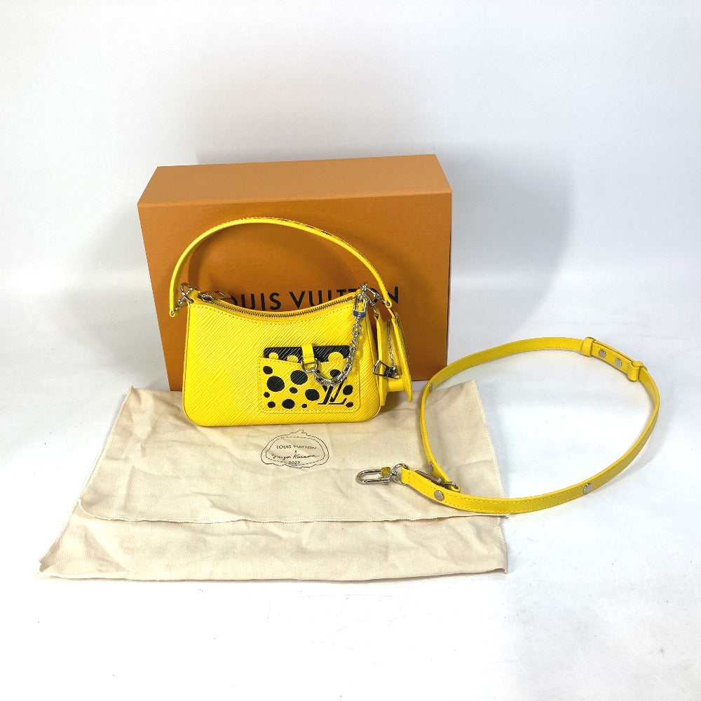 LOUIS VUITTON Handbag M21702 Epi Leather yellow Kusama Yayoi Collaboration LVxYK Malelini Women Used Authentic