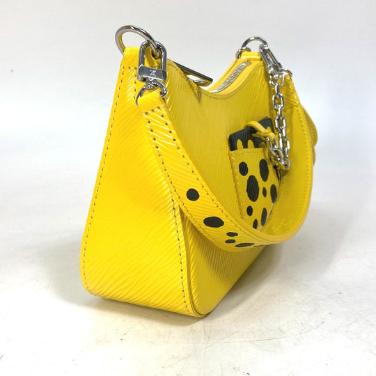 LOUIS VUITTON Handbag M21702 Epi Leather yellow Kusama Yayoi Collaboration LVxYK Malelini Women Used Authentic