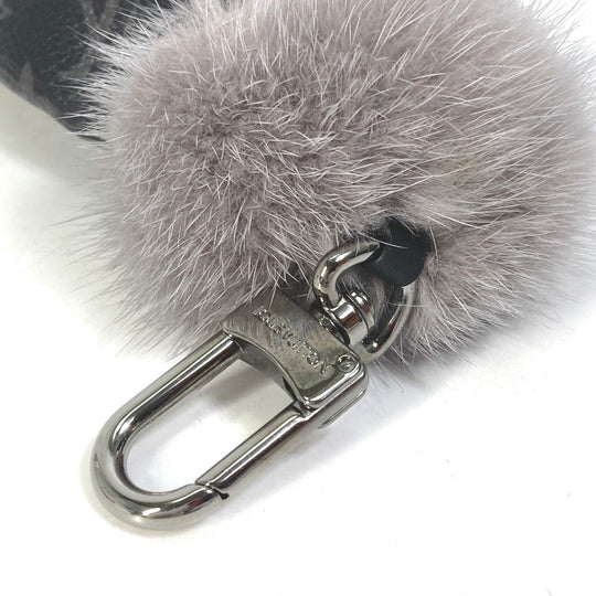 LOUIS VUITTON key ring M00962 Monogram Eclipse Canvas black Monogram Eclipse Pouch LV mens Used Authentic