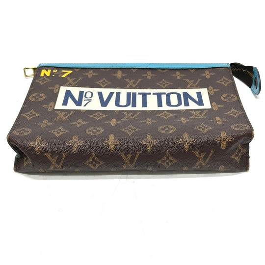 LOUIS VUITTON Clutch bag M81204 Monogram canvas Brown Monogram Pochette Voyage MM mens Used Authentic