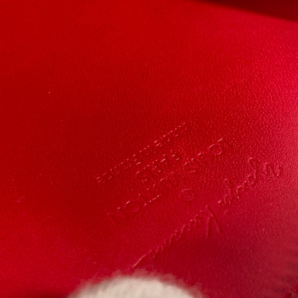 LOUIS VUITTON Coin case M91570 Patent leather Red Yayoi Kusama collaboration dot polka dot Portomone Chapeau Women Used Authentic
