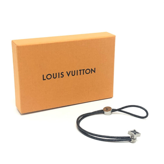 LOUIS VUITTON bracelet M8111 Monogram Eclipse Canvas black Bracelet Catch It mens Used Authentic
