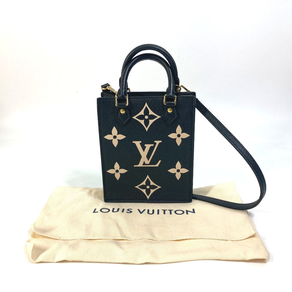 LOUIS VUITTON Shoulder Bag M81416  Monogram Ann Platt Leather black Monogram Ann Platt Petit Sac Plat Women Used Authentic