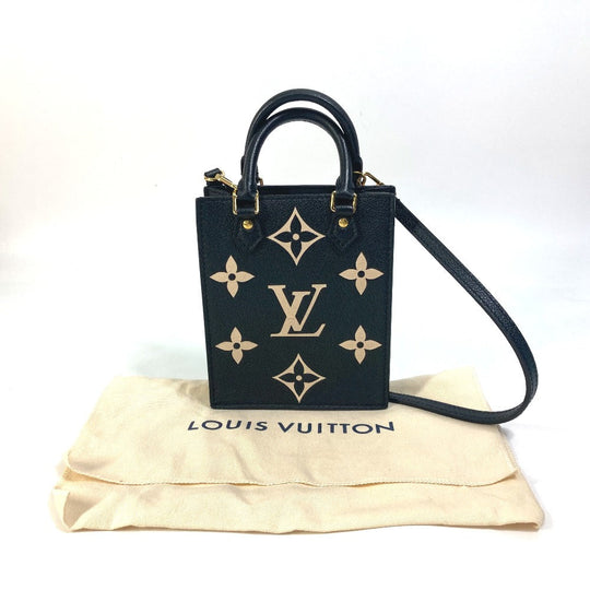LOUIS VUITTON Shoulder Bag M81416  Monogram Ann Platt Leather black Monogram Ann Platt Petit Sac Plat Women Used Authentic