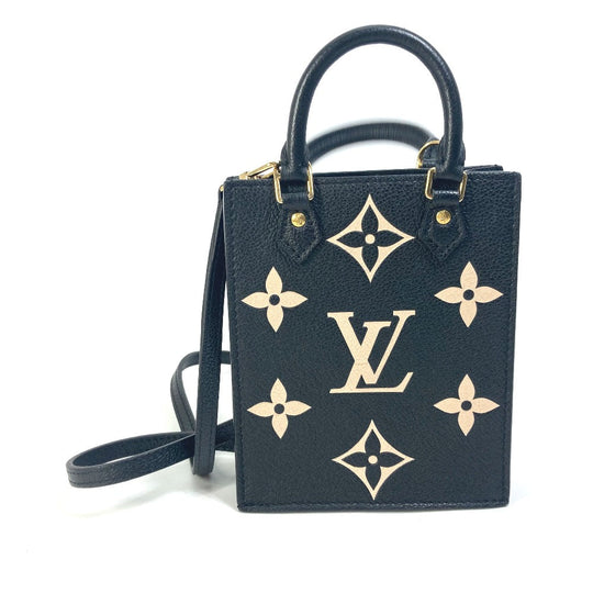 LOUIS VUITTON Shoulder Bag M81416  Monogram Ann Platt Leather black Monogram Ann Platt Petit Sac Plat Women Used Authentic