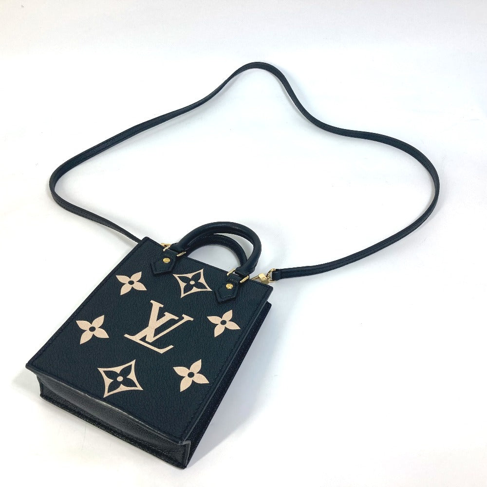 LOUIS VUITTON Shoulder Bag M81416  Monogram Ann Platt Leather black Monogram Ann Platt Petit Sac Plat Women Used Authentic