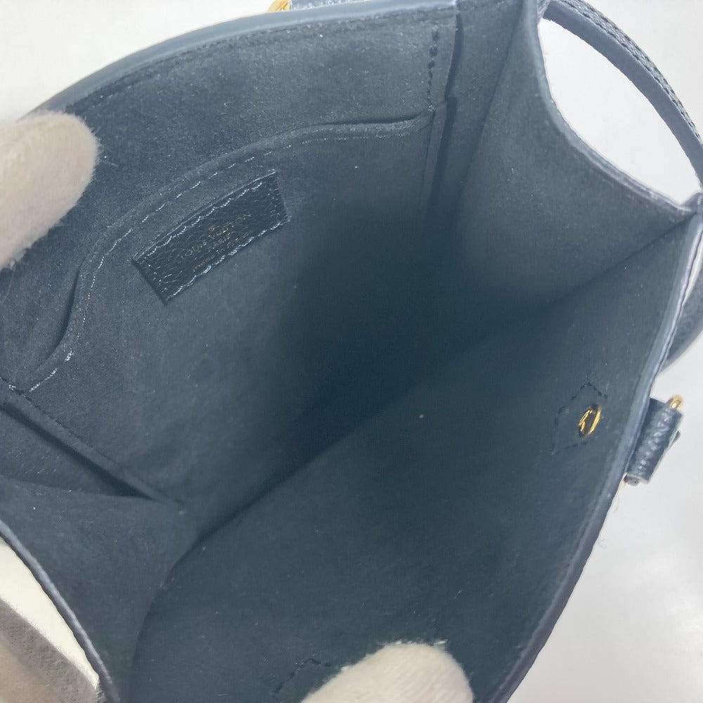 LOUIS VUITTON Shoulder Bag M81416  Monogram Ann Platt Leather black Monogram Ann Platt Petit Sac Plat Women Used Authentic