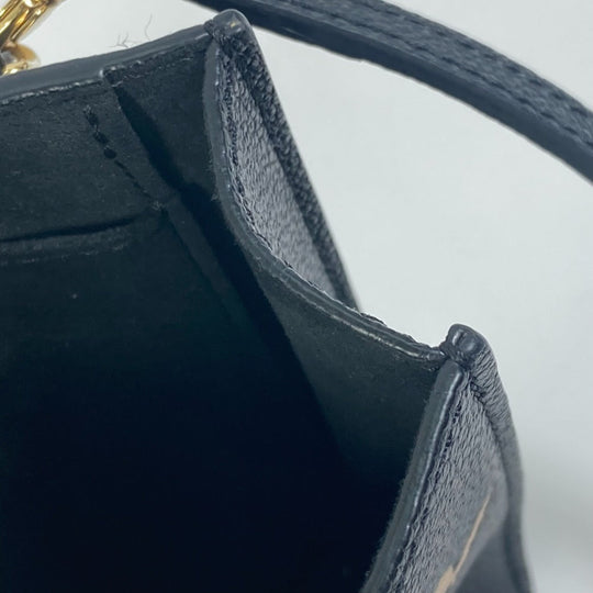 LOUIS VUITTON Shoulder Bag M81416  Monogram Ann Platt Leather black Monogram Ann Platt Petit Sac Plat Women Used Authentic