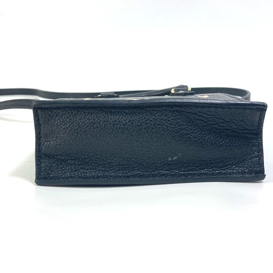 LOUIS VUITTON Shoulder Bag M81416  Monogram Ann Platt Leather black Monogram Ann Platt Petit Sac Plat Women Used Authentic