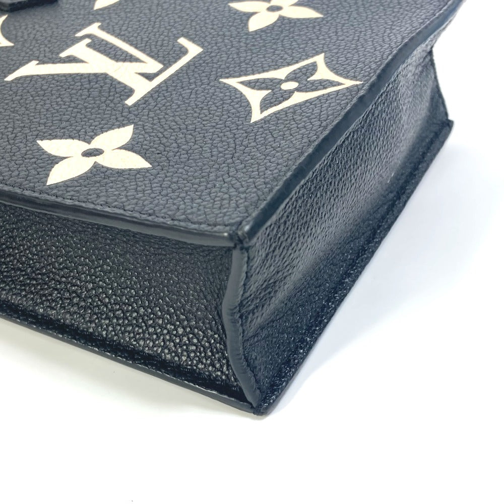 LOUIS VUITTON Shoulder Bag M81416  Monogram Ann Platt Leather black Monogram Ann Platt Petit Sac Plat Women Used Authentic