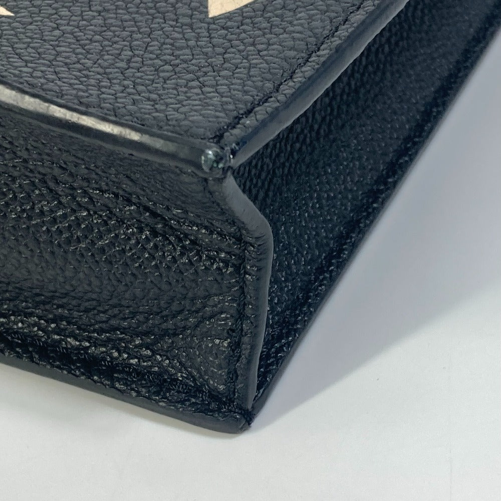 LOUIS VUITTON Shoulder Bag M81416  Monogram Ann Platt Leather black Monogram Ann Platt Petit Sac Plat Women Used Authentic