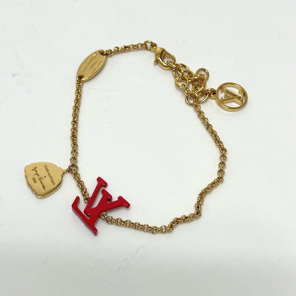 LOUIS VUITTON bracelet M0970A metal Red LVxYK Yayoi Kusama collaboration LV Iconic Infinity Dot Bracelet Women Used Authentic