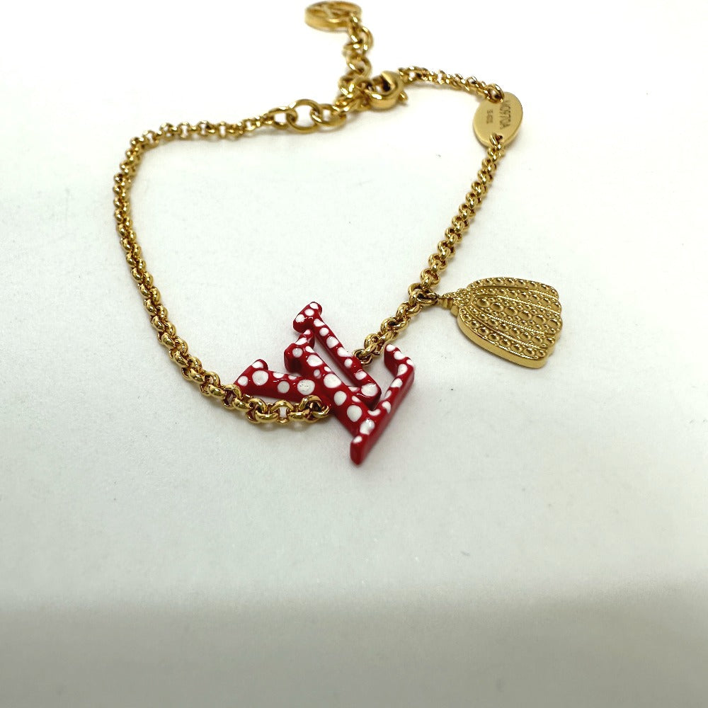 LOUIS VUITTON bracelet M0970A metal Red LVxYK Yayoi Kusama collaboration LV Iconic Infinity Dot Bracelet Women Used Authentic