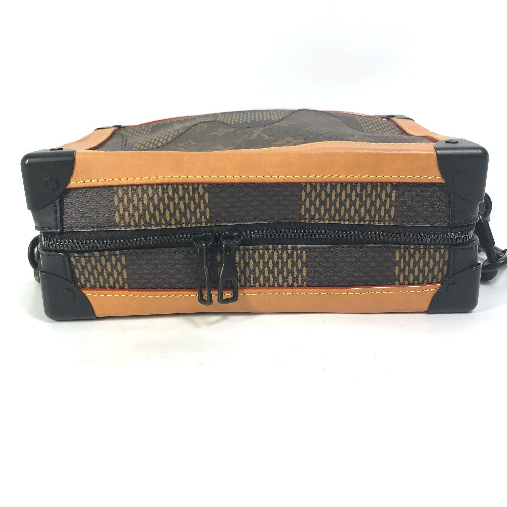 LOUIS VUITTON Shoulder Bag N40381 Damier Giant Canvas Brown Damier Giant NIGO collaboration Soft Trunk mens Used Authentic